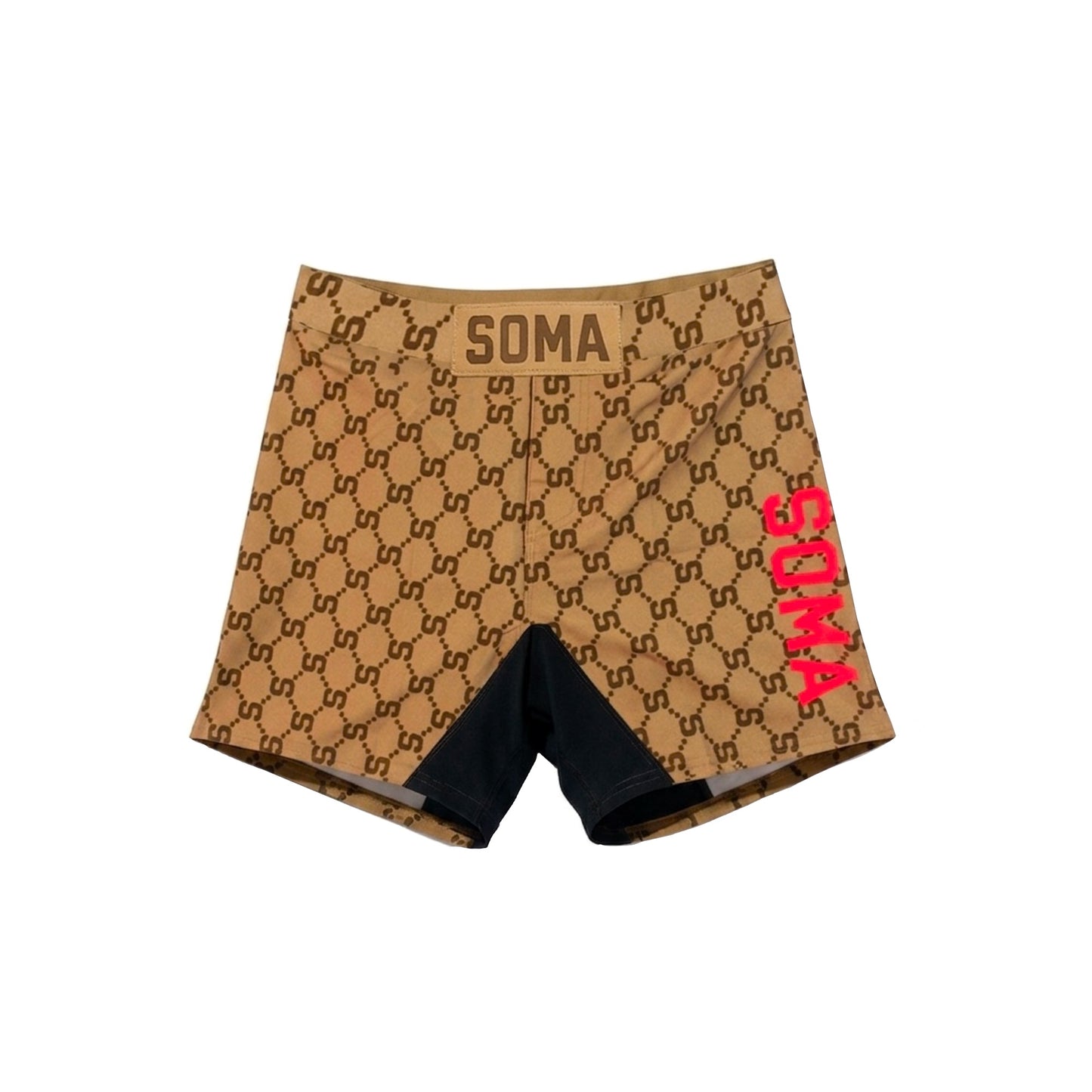 "GUCCI" BROWN MMA SHORTS